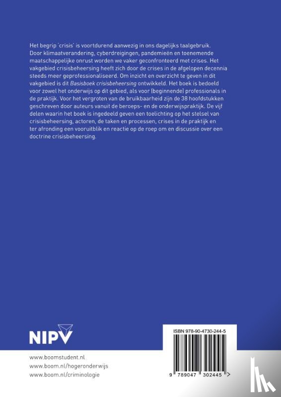  - Basisboek crisisbeheersing