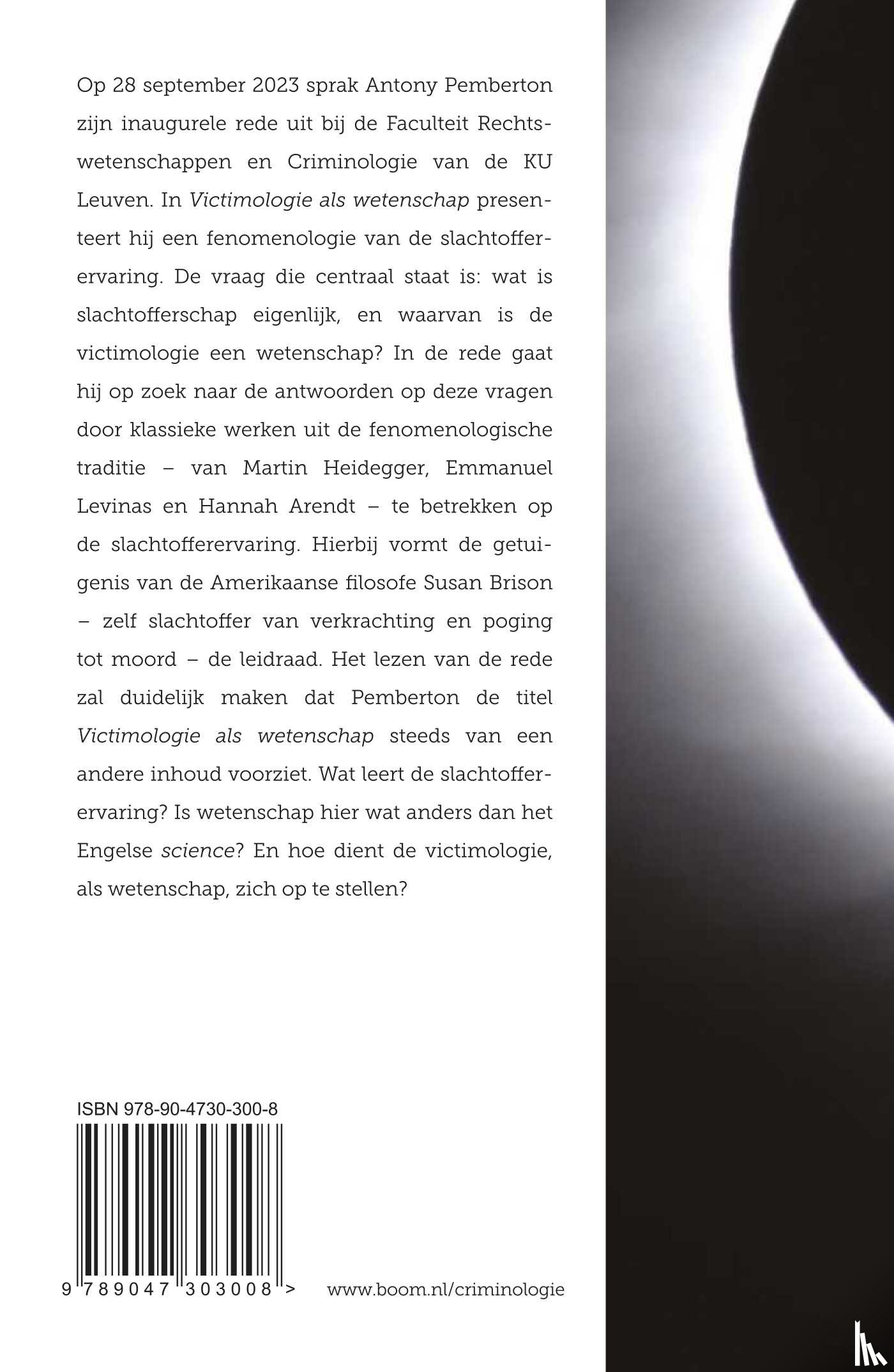 Pemberton, Antony - Victimologie als wetenschap
