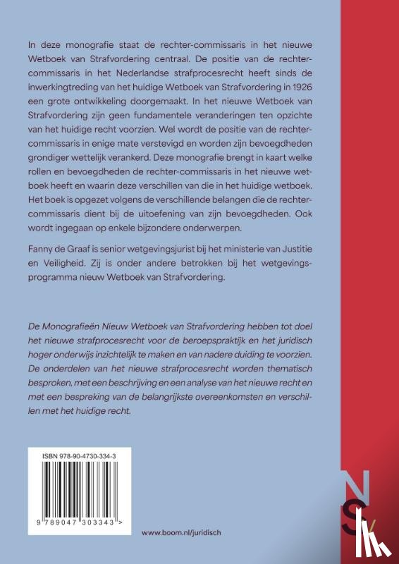Graaf, Fanny de - De rechter-commissaris