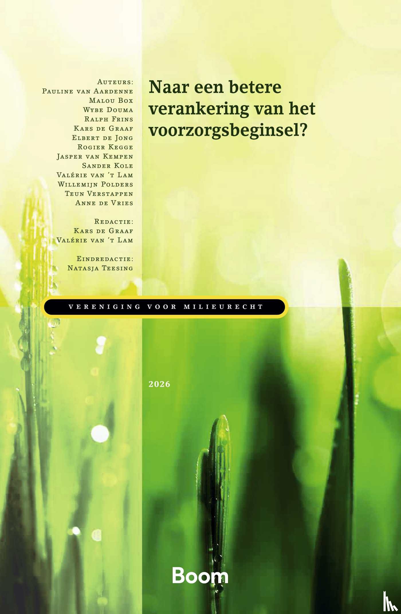  - Naar een betere verankering van het voorzorgsbeginsel?