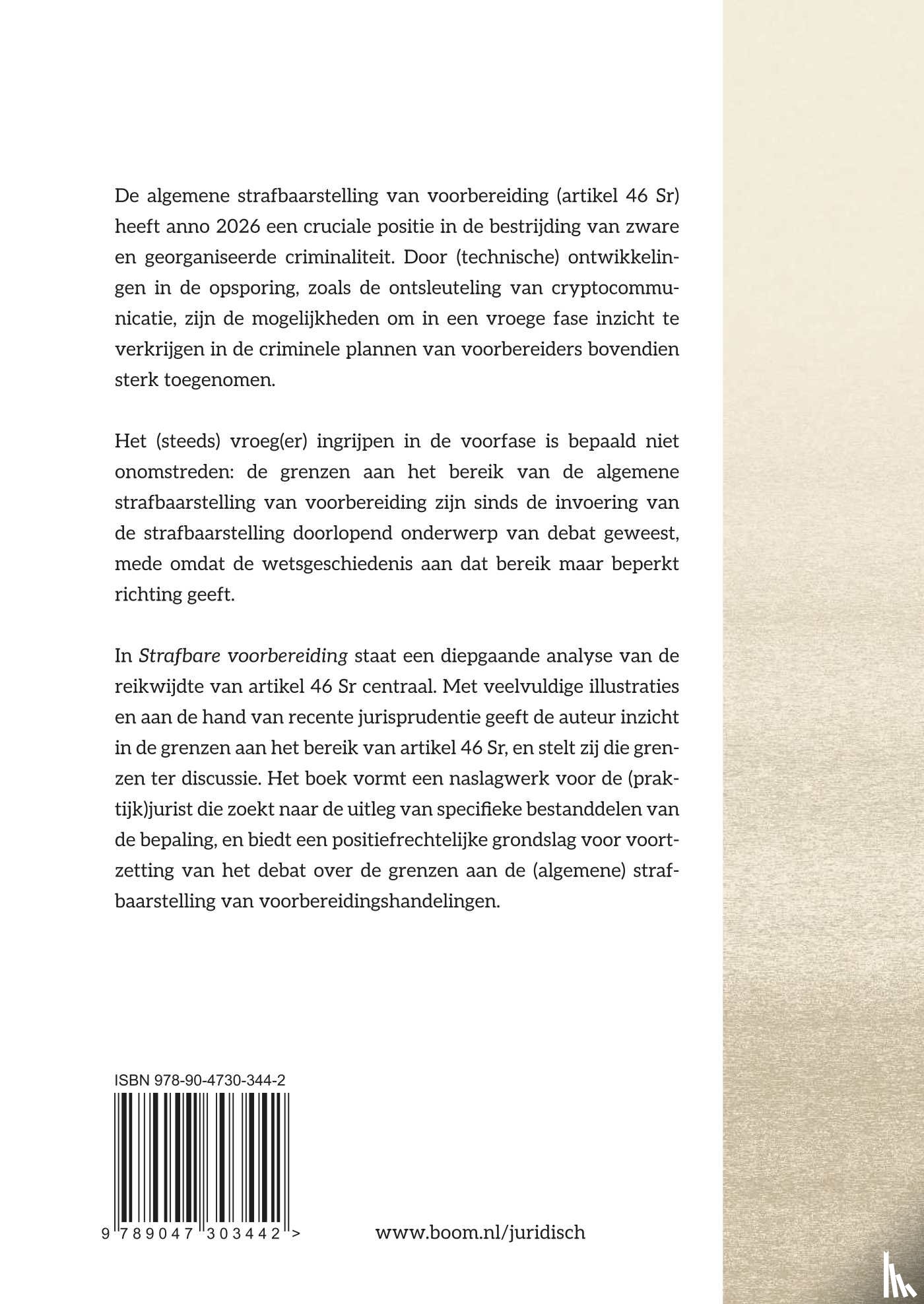 Schors, Anouk van der - Strafbare voorbereiding