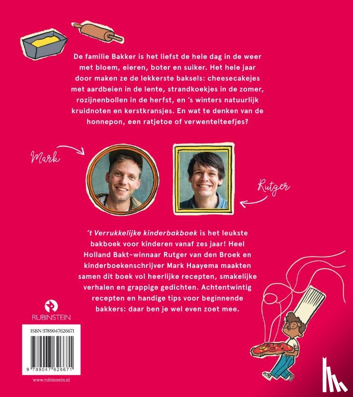 Broek, Rutger van den, Haayema, Mark - ’t Verrukkelijke kinderbakboek
