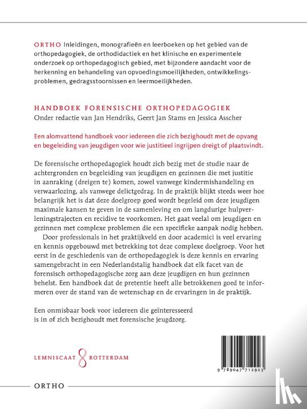 Stams, Geert-Jan, Hendriks, Jan, Asscher, Jessica - Handboek Forensische orthopedagogiek