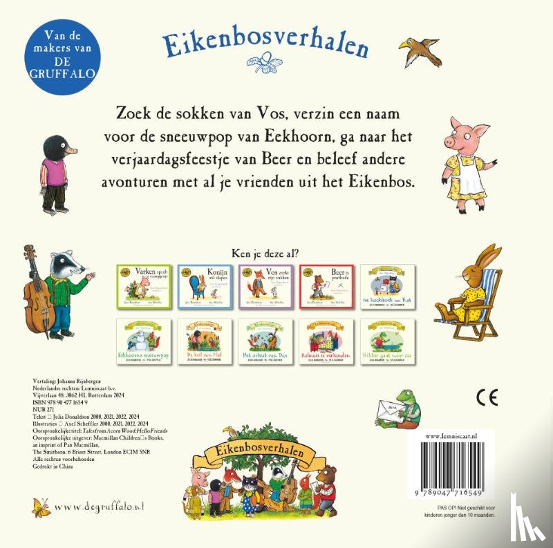 Donaldson, Julia - Eikenbosverhalen. Hallo vriendjes!