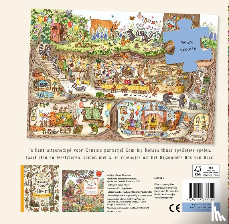 Piercey, Rachel - Konijns partijtje puzzel
