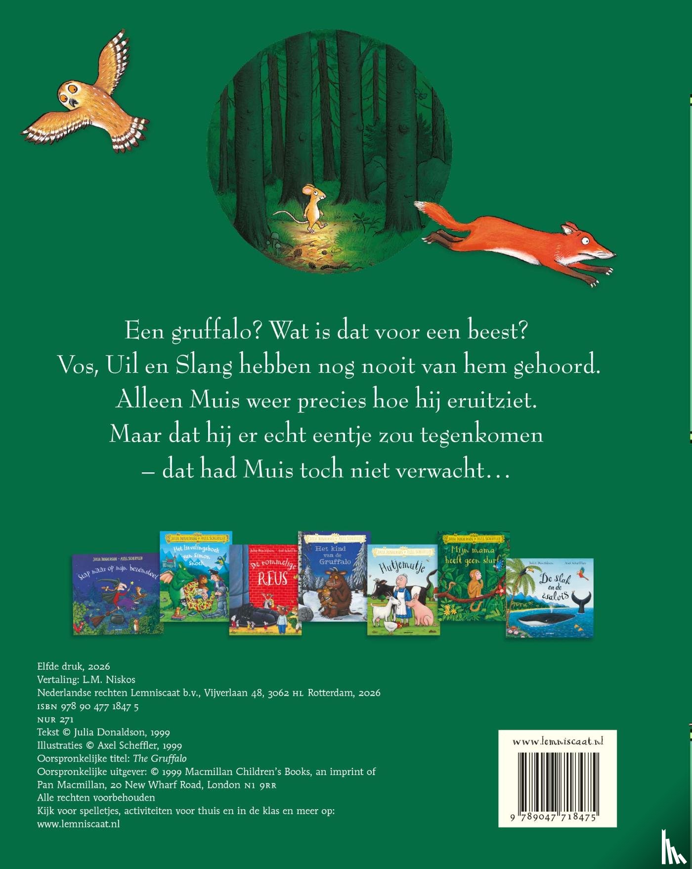 Donaldson, Julia - De Gruffalo