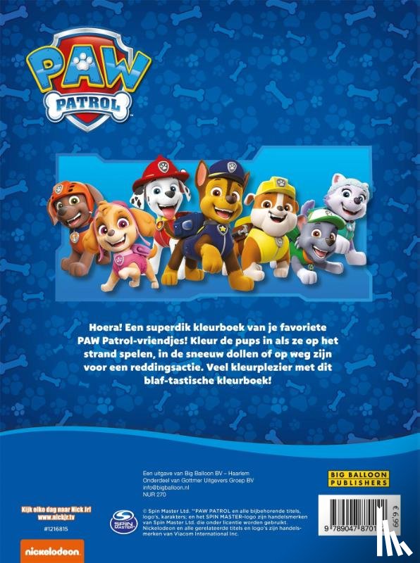 Diversen - Superdik PAW Patrol kleurboek