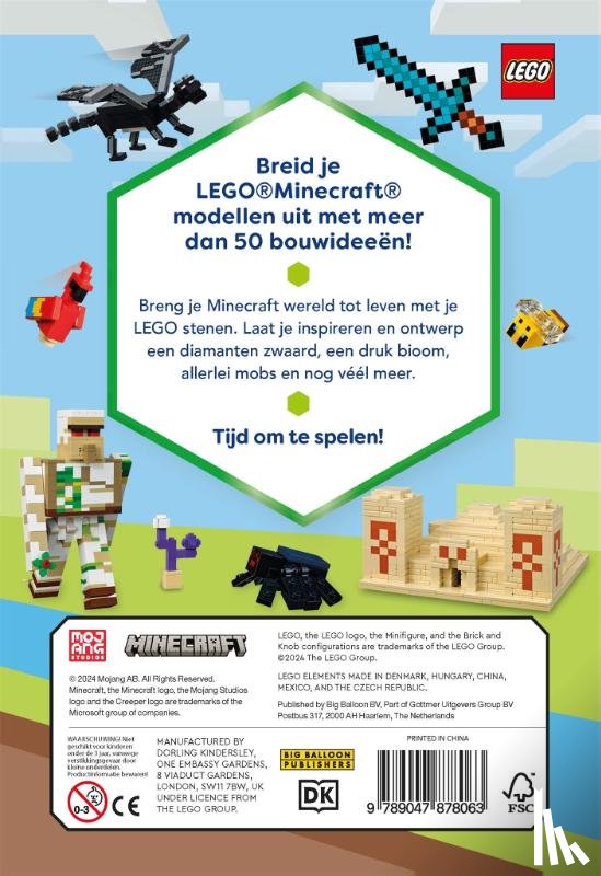 AB, LEGO & Mojang - LEGO Minecraft ideeën