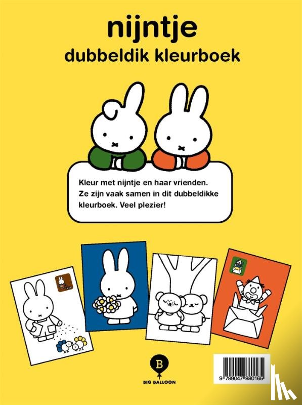 Bruna, Dick - nijntje dubbeldik kleurboek