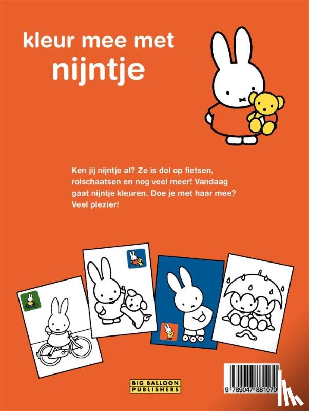 Bruna, Dick - Kleur mee met nijntje