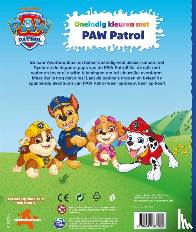 Nickelodeon en Spinmaster - Oneindig kleuren met PAW Patrol