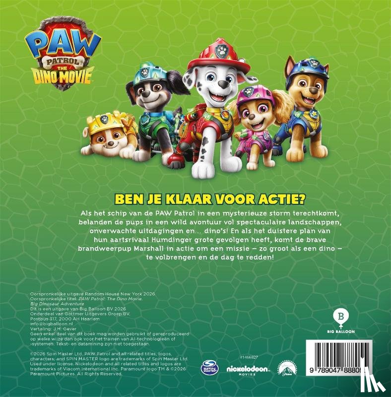  - Het grote dino-avontuur van de PAW Patrol