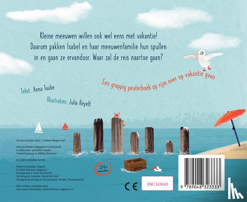 Taube, Anna - 7 meeuwen op vakantie!