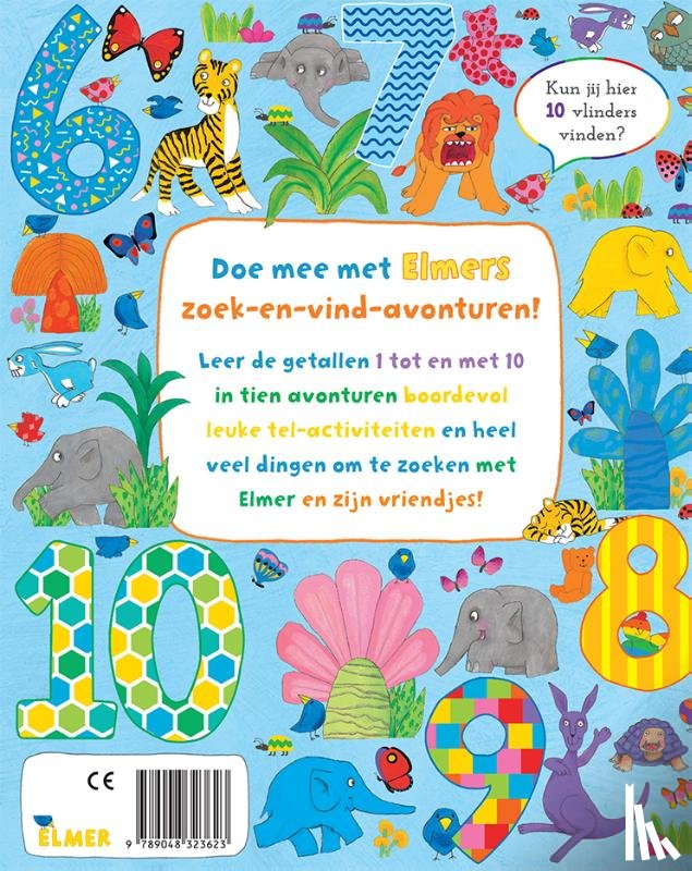 McKee, David - Elmer zoek en vind - getallen