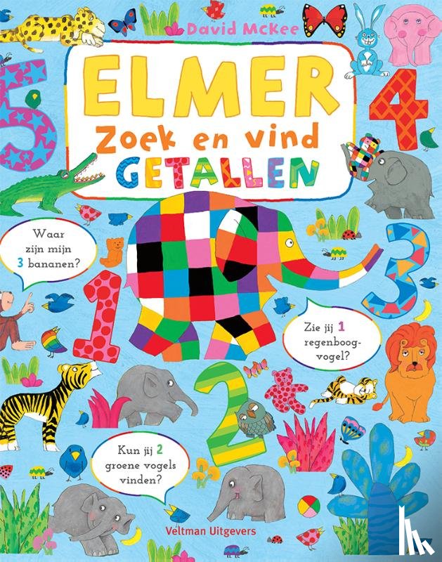 McKee, David - Elmer zoek en vind - getallen