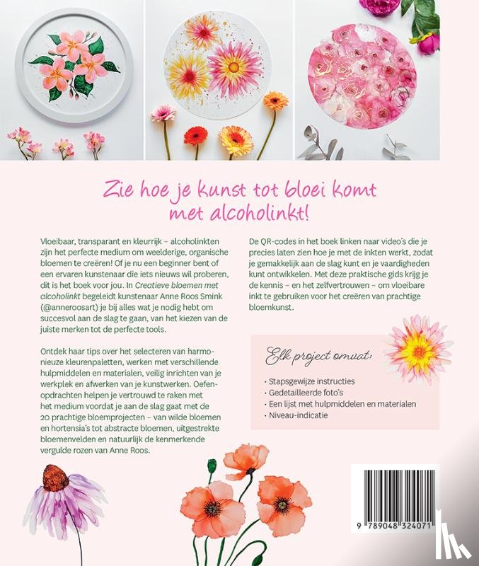 Smink, Anne Roos - Creatieve bloemen met alcoholinkt