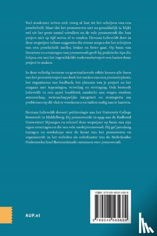 Lelieveldt, Herman - Promoveren