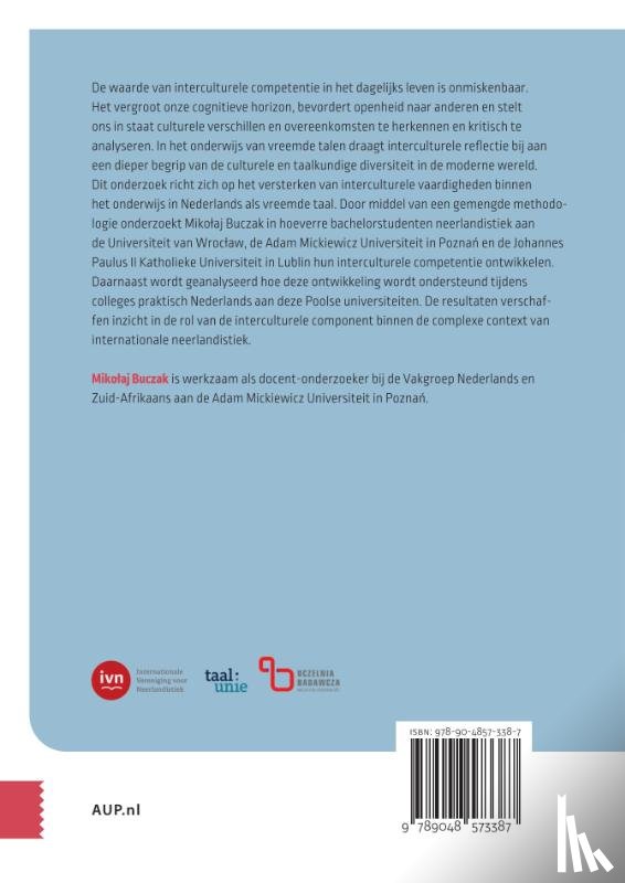 Buczak, Mikolaj - Interculturele competentie in het universitair onderwijs in Nederlands als vreemde taal