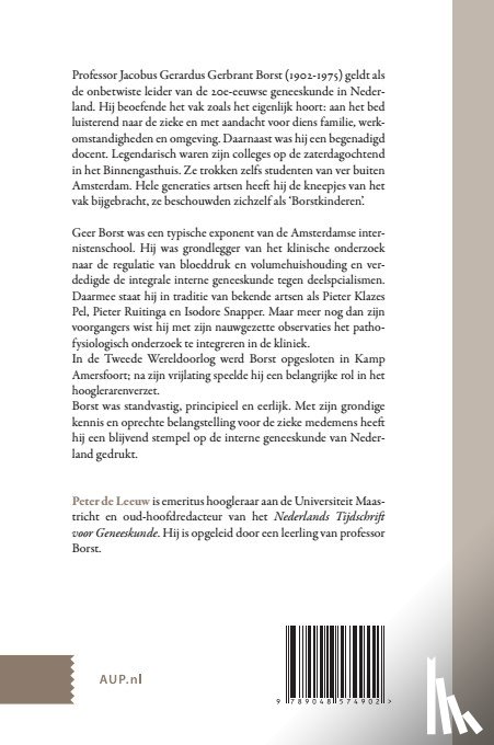 Leeuw, Peter de - In dienst van de geneeskunde