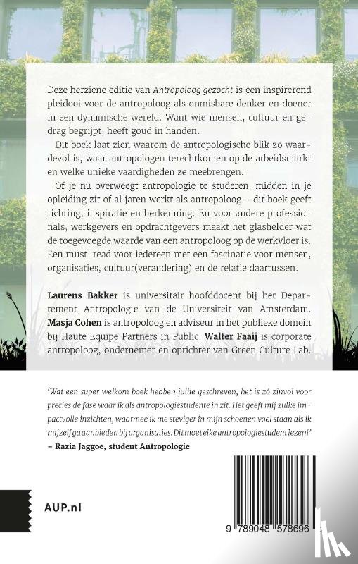 Cohen, Masja, Bakker, Laurens, Faaij, Walter - Antropoloog gezocht