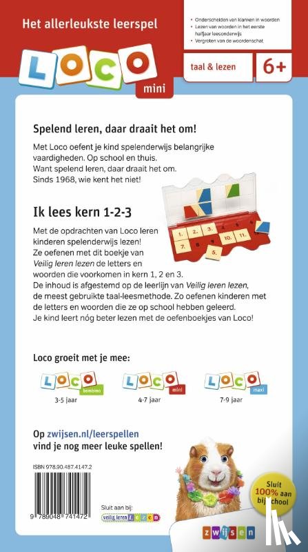  - Loco mini Veilig leren lezen ik lees kern 1-2-3