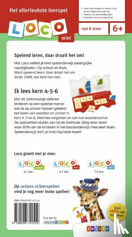  - Loco Mini Veilig leren lezen ik lees kern 4-5-6