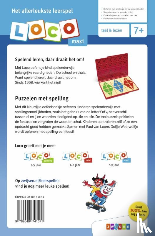 Loon, Paul van - Loco maxi Dolfje Weerwolfje puzzelen met spelling