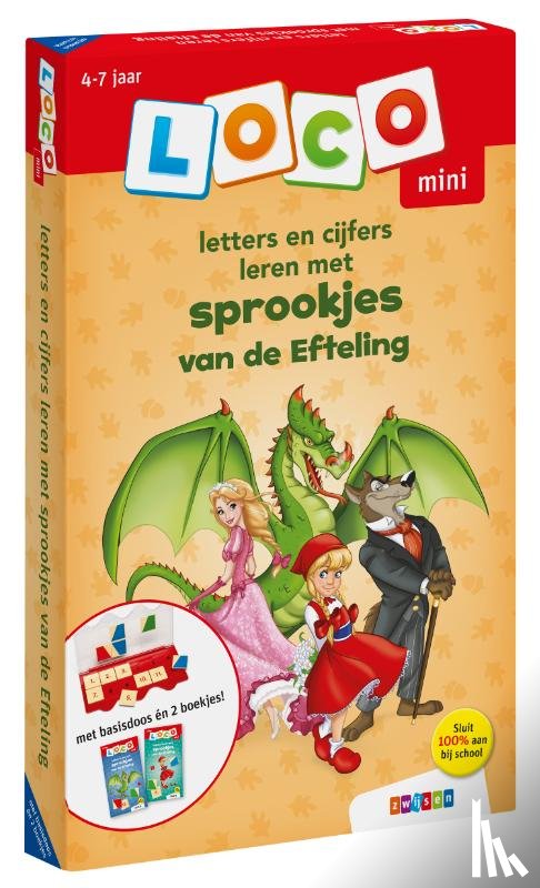  - Loco mini pakket letters en cijfers leren met sprookjes van de Efteling