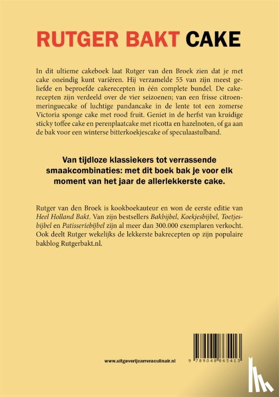 Broek, Rutger van den - Rutger bakt; Cake
