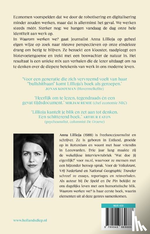 Lillioja, Anna - Waarom werken we?