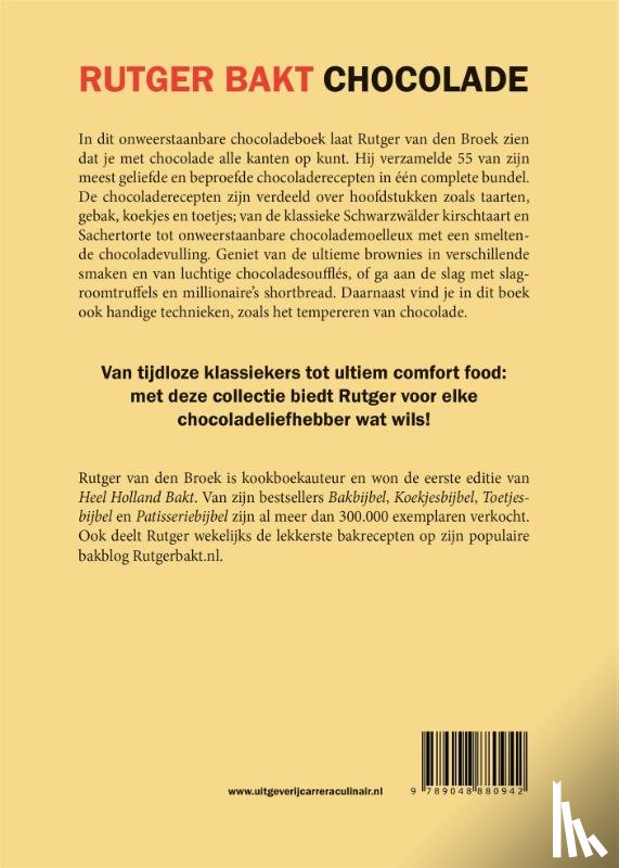 Broek, Rutger van den - Rutger bakt; Chocolade