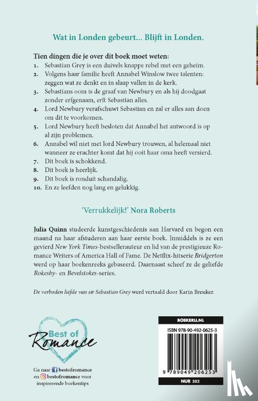 Quinn, Julia - De verboden liefde van sir Sebastian Grey