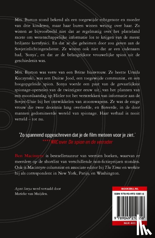 Macintyre, Ben - Agent Sonya