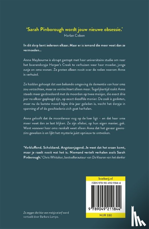 Pinborough, Sarah - Ze zeggen dat hier een meisje stierf