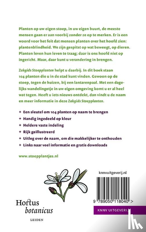 Hortus Botanicus Leiden, Werkgroep Stadsplanten Breda - Zakgids Stoepplanten