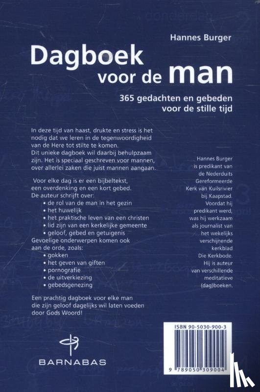 Burger, Hannes - Dagboek voor de man
