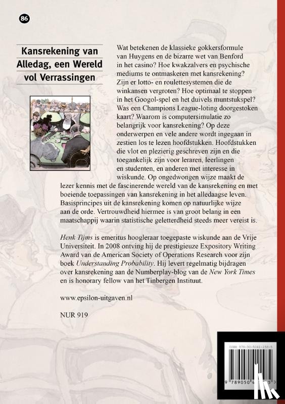 Tijms, Henk - Kansrekening van alledag, een wereld vol verrassingen