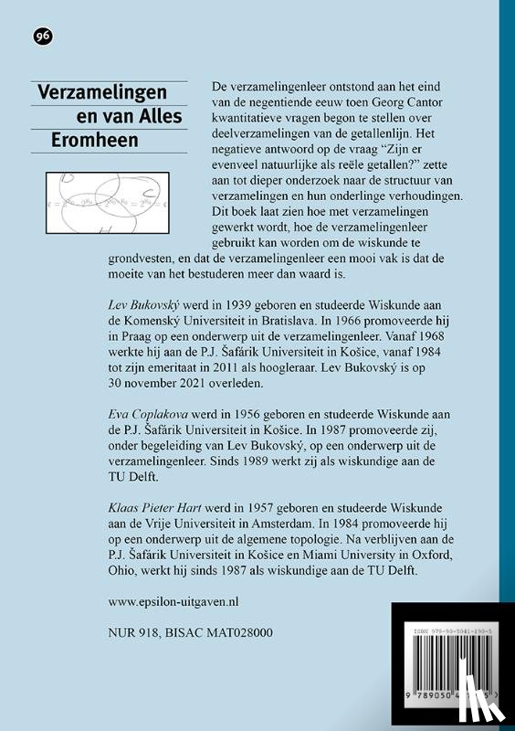Bukovský, Lev, Coplakova, Eva, Hart, Klaas Pieter - Verzamelingen en van alles eromheen