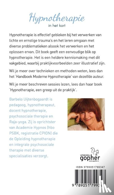 Uijtenbogaardt, Barbelo Chr. - Hypnotherapie in het kort