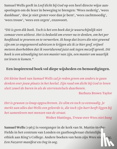 Wells, Samuel - Leef dicht bij God