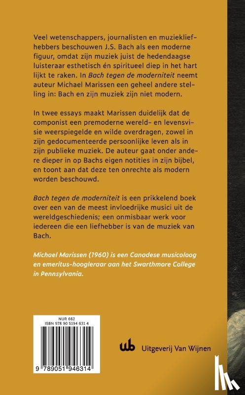 Marissen, Michael - Bach tegen de moderniteit