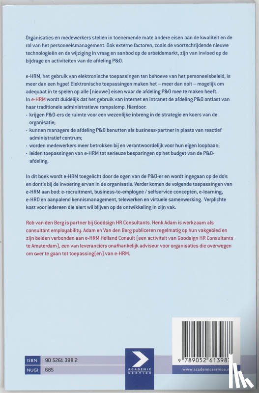 Adam, H., Berg, R. van den - e-HRM