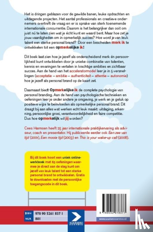 Harmsen, Cees, Taalwerkplaats - Opmerkelijke ik