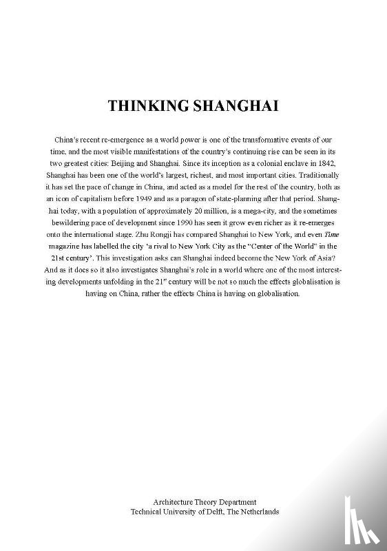 Bracken, Gregory - Thinking Shanghai
