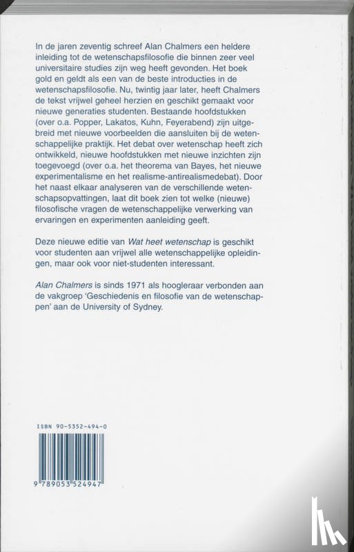 Chalmers, A. - Wat heet wetenschap?