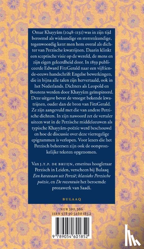 Khayyâm, Omar - De ware zin heeft niemand nog verstaan