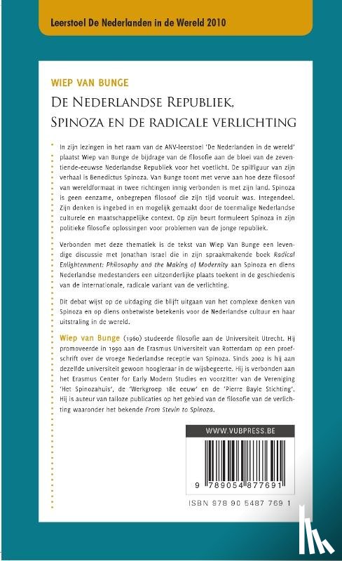 Bunge, Wiep van - NEDERLANDSE REPUBLIEK SPINOZA EN RADICALE