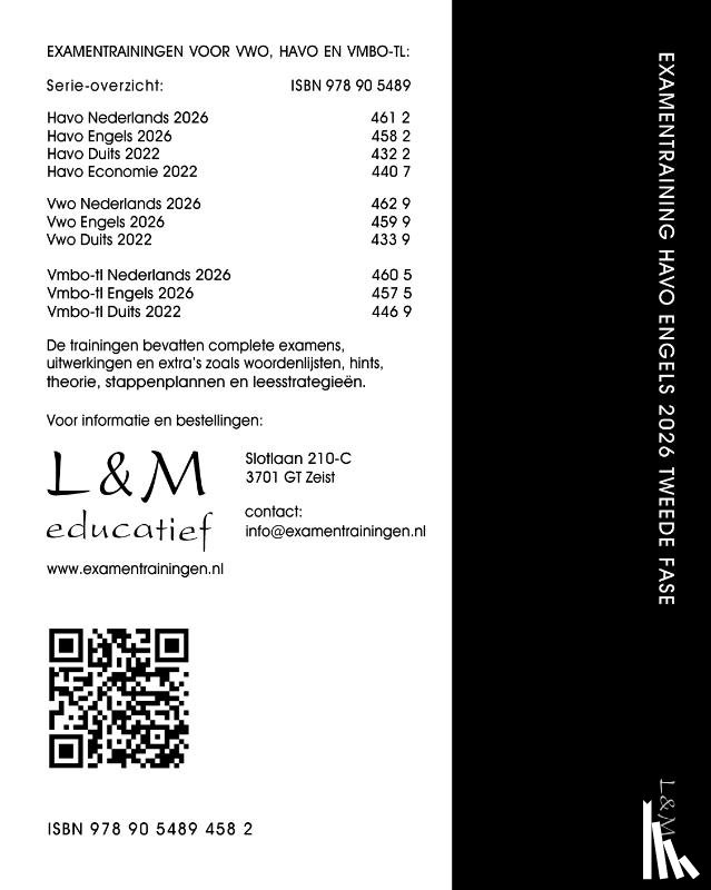 Honders, H.G.A. - Examentraining Havo Engels 2026
