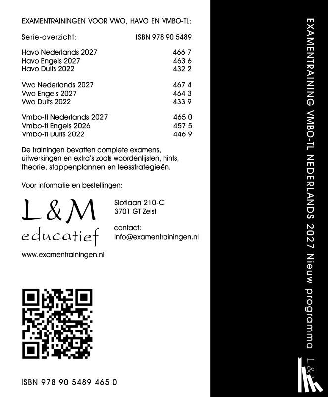 Broekema, G.P. - Examentraining Vmbo-tl Nederlands 2027