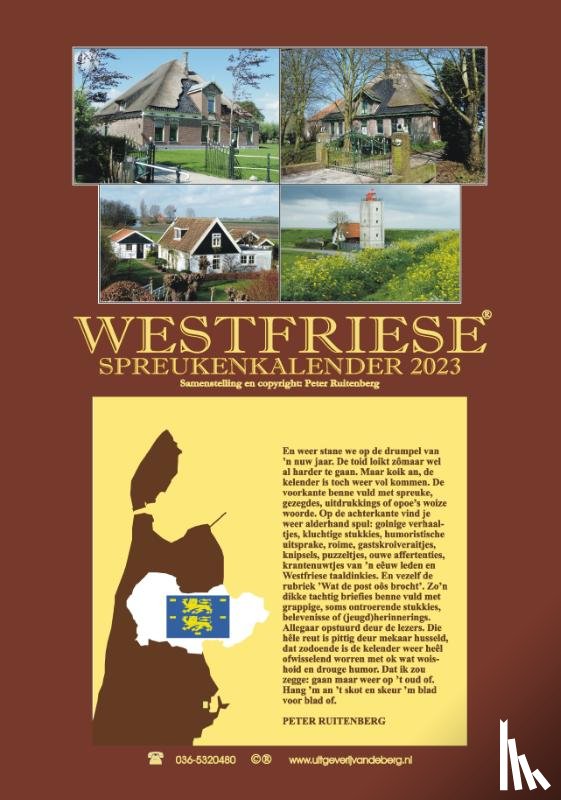Ruitenberg, Peter - Westfriese spreukenkalender 2023